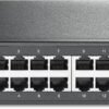 TP-Link - Switch gigabit de 24 puertos, gestión Easy Smart, plug and play, metal con puertos blindados, compatible con QoS, Vlan, IGMP y agregación de enlaces, TL-SG1024DE, negro